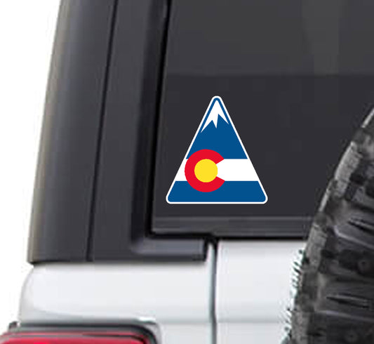 Colorado State Flag Mountain Vinyl Sticker Decal